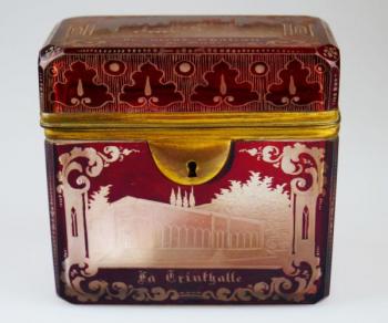 Skleněná cukřenka Skleněná cukřenka